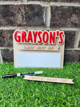 Load image into Gallery viewer, Interchangeable “First Day Of” &amp; “Last Day Of” Sign – Custom Acrylic Name &amp; Dry Erase Board
