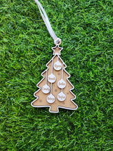 Load image into Gallery viewer, Personalized Engraved Wood Family Christmas Ornament
