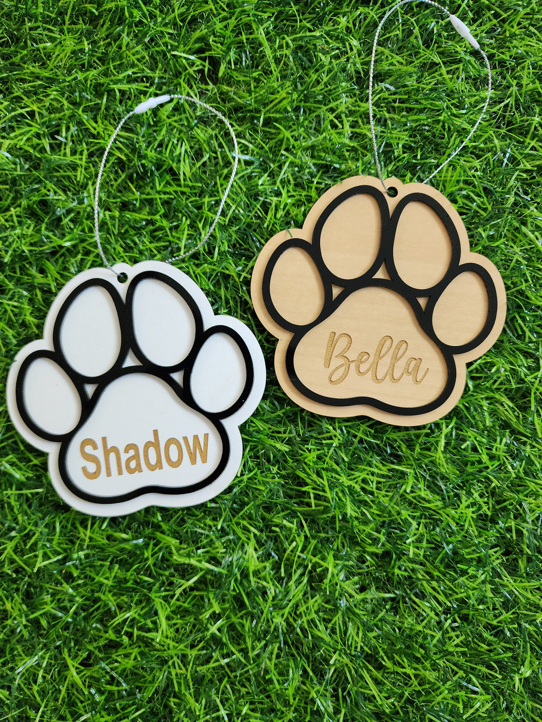 Personalized Laser Engraved Pet Ornament or Stocking Tag