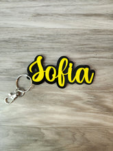 Load image into Gallery viewer, Double layered Personalized Acrylic Keychain
