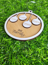 Load image into Gallery viewer, Custom Family Name Ornament – Up to 8 Names
