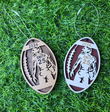 Load image into Gallery viewer, Personalized Laser Engraved Football Ornament
