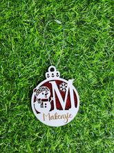 Load image into Gallery viewer, Personalized Snowman Ornament
