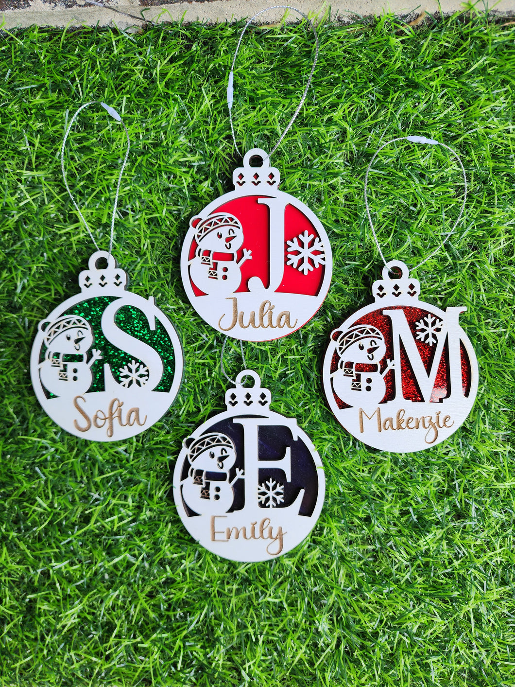 Personalized Snowman Ornament