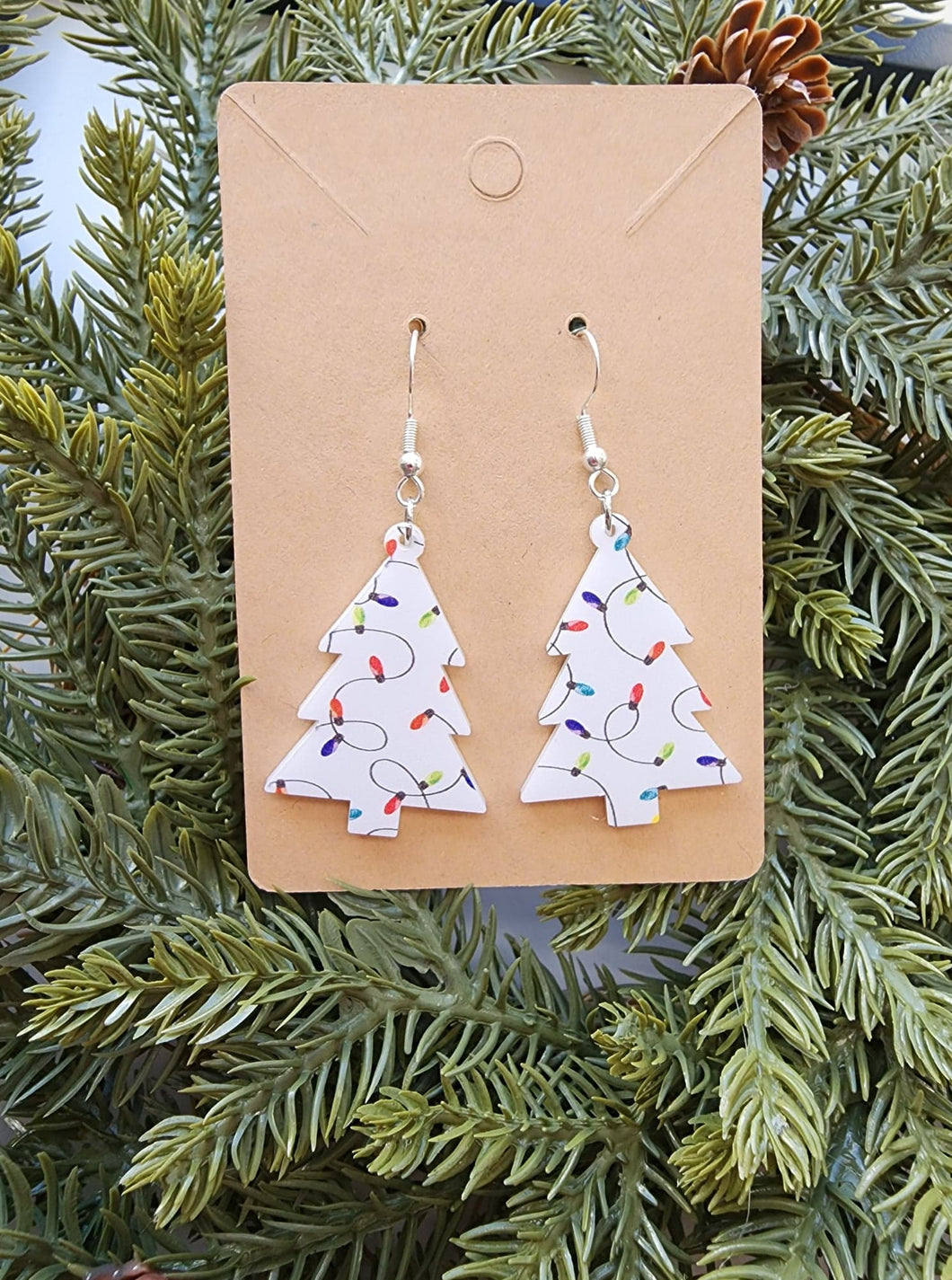 Christmas Tree Earrings (Dangle)